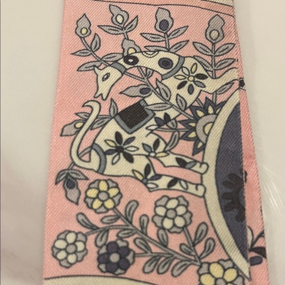 Hermes 'L'Arbre De Vie' Twilly Scarf - Picture 8 of 14